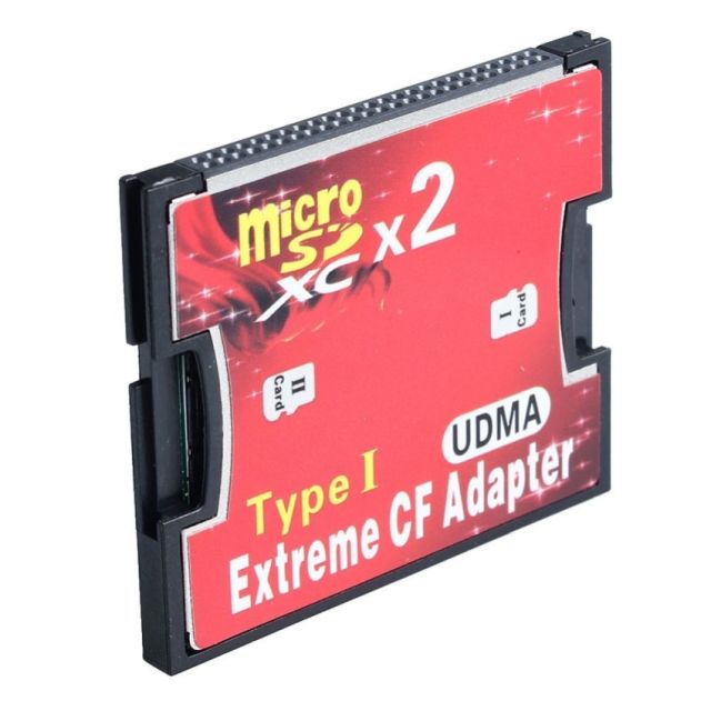 Adapter 2x MicroSD to CF Type I Dual 2 cards