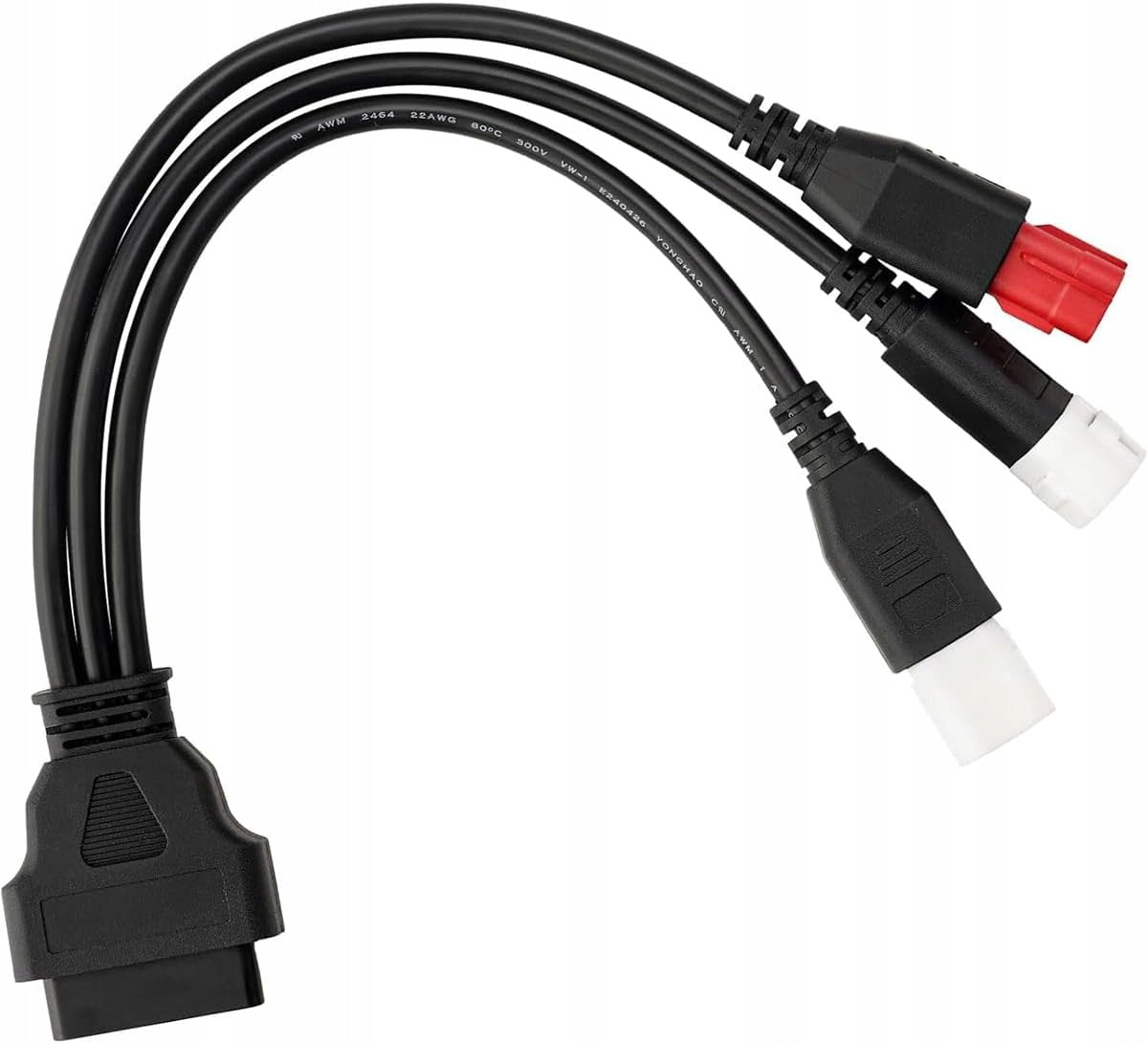 Adapter 3in1 Yamaha 3pin 4pin HONDA 6pin / OBD2 16pin motorcycle Autokomp Manufacturer code Adapter OBD2 / Yamaha 3PIN, 4PIN, Honda 6PIN