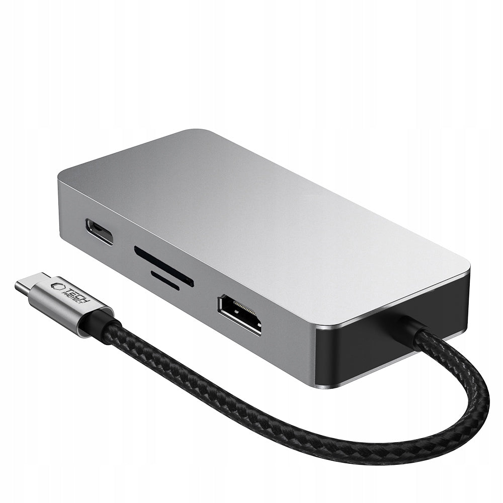 Adapter 9in1 HUB USB-C to USB 3.0 Splitter RJ45 1Gb HDMI 4K USB-C 100W Packaging status original