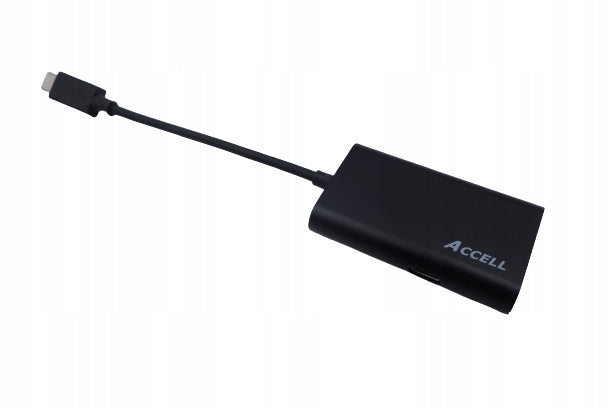 Adapter Accell USB-C to USB-A and USB-C