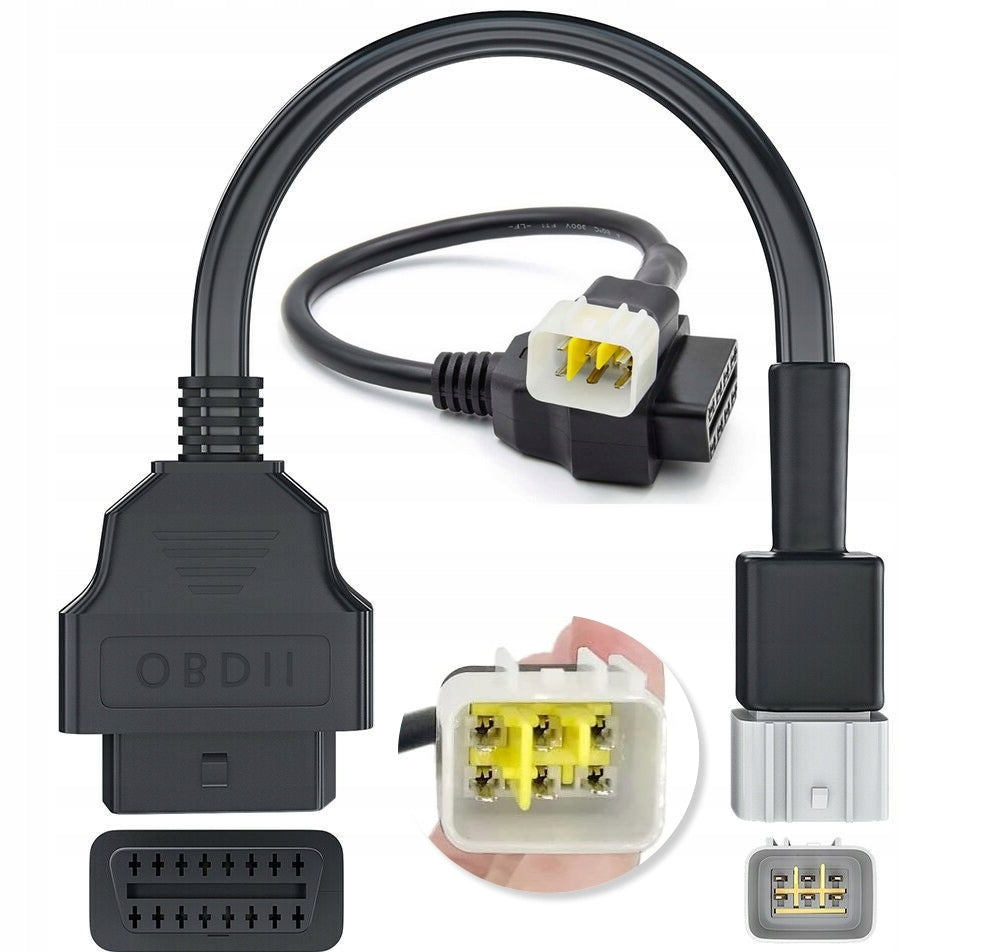 Adapter Cable For Motorcycle BENELLI 6 pin OBD2 Brand 1z