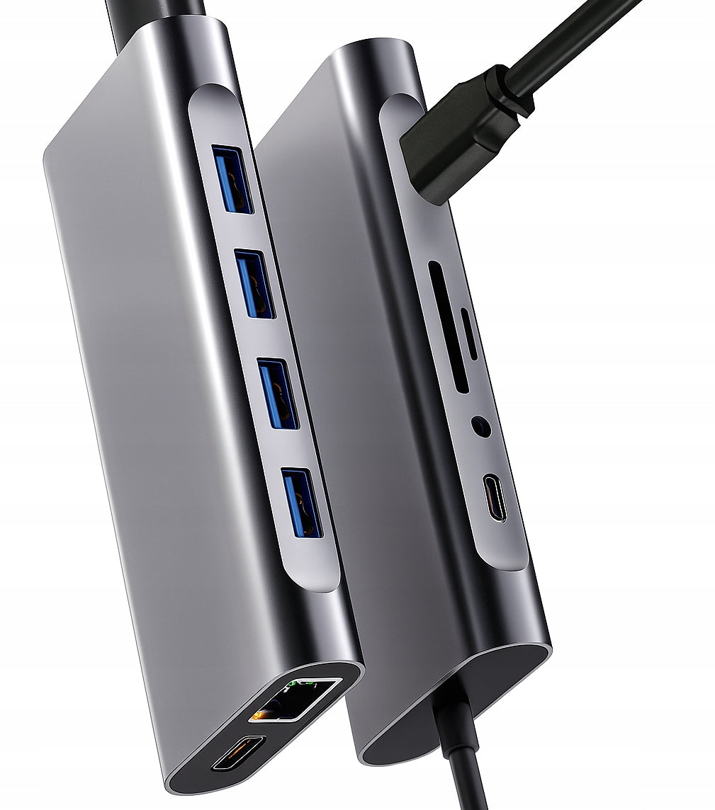 Adapter HUB Adapter 11in1 USB-C HDMI 4k Power Delivery USB LAN Gigabit Manufacturer code 7749