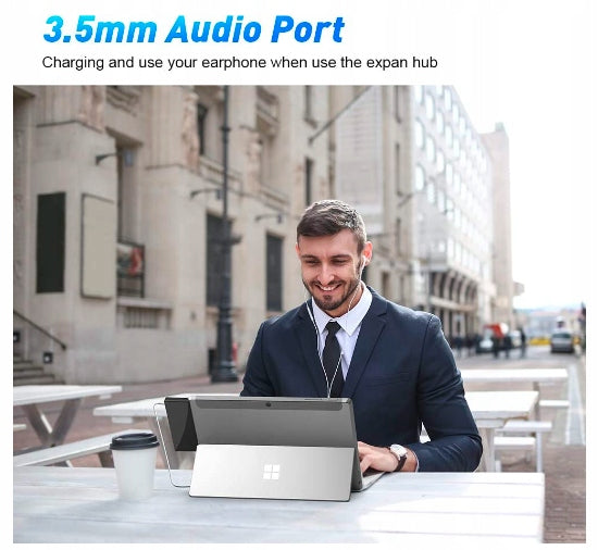 Adapter Hub 6in1 USB C Mini Jack for HDMI USB 3.0 SD Manufacturer Adapter