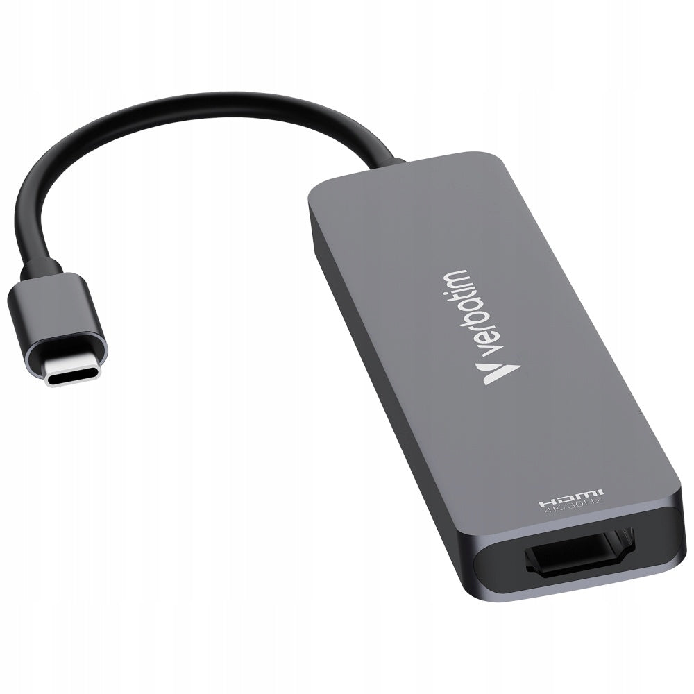Adapter Hub Verbatim USB-C/HDMI/USB-A/SD/microSD aluminium Manufacturer Verbatim