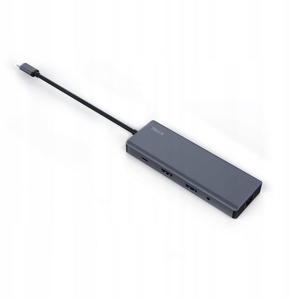 Adapter JCPAL LINX USB-C 9-PORT HUB 4K 60Hz Grey Packaging status original