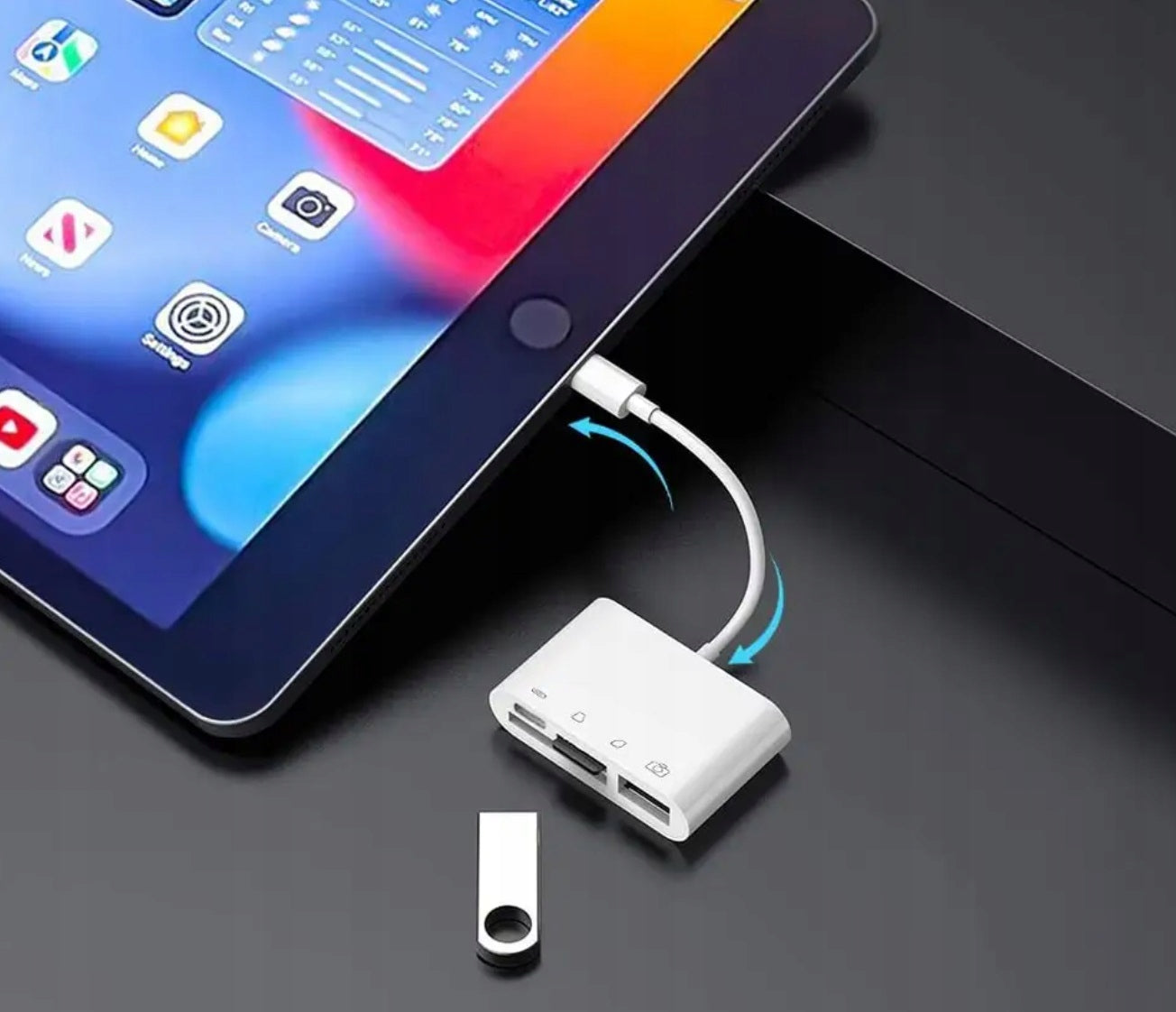 Adapter Lightning Adapter SD Card Reader MicroSD USB 3.0 Packaging status original