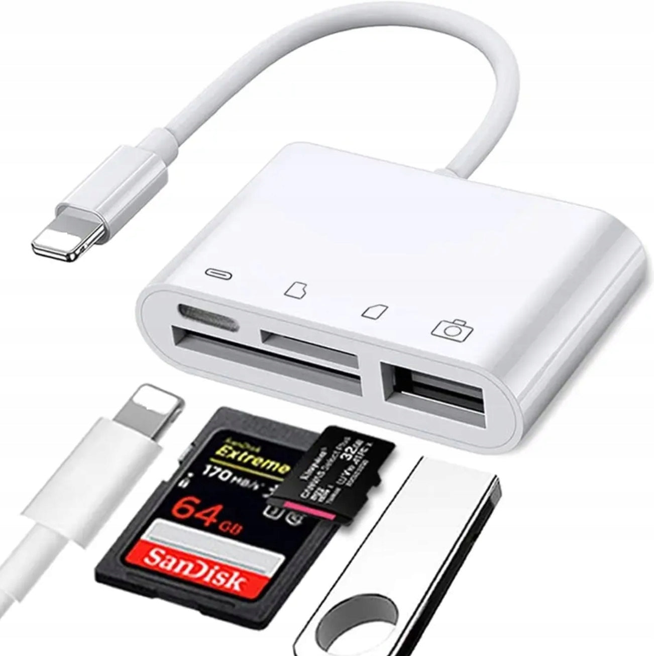 Adapter Lightning Adapter SD Card Reader MicroSD USB 3.0