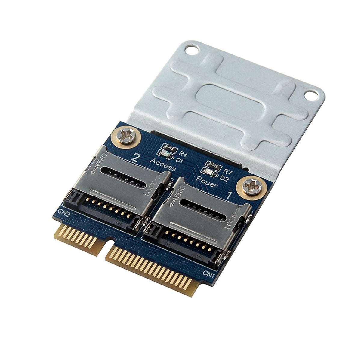 Adapter Mpcie to 2 Mini Sdcards Mini Pci E Adapter Durable 2 Ports SSD HDD Manufacturer Universal