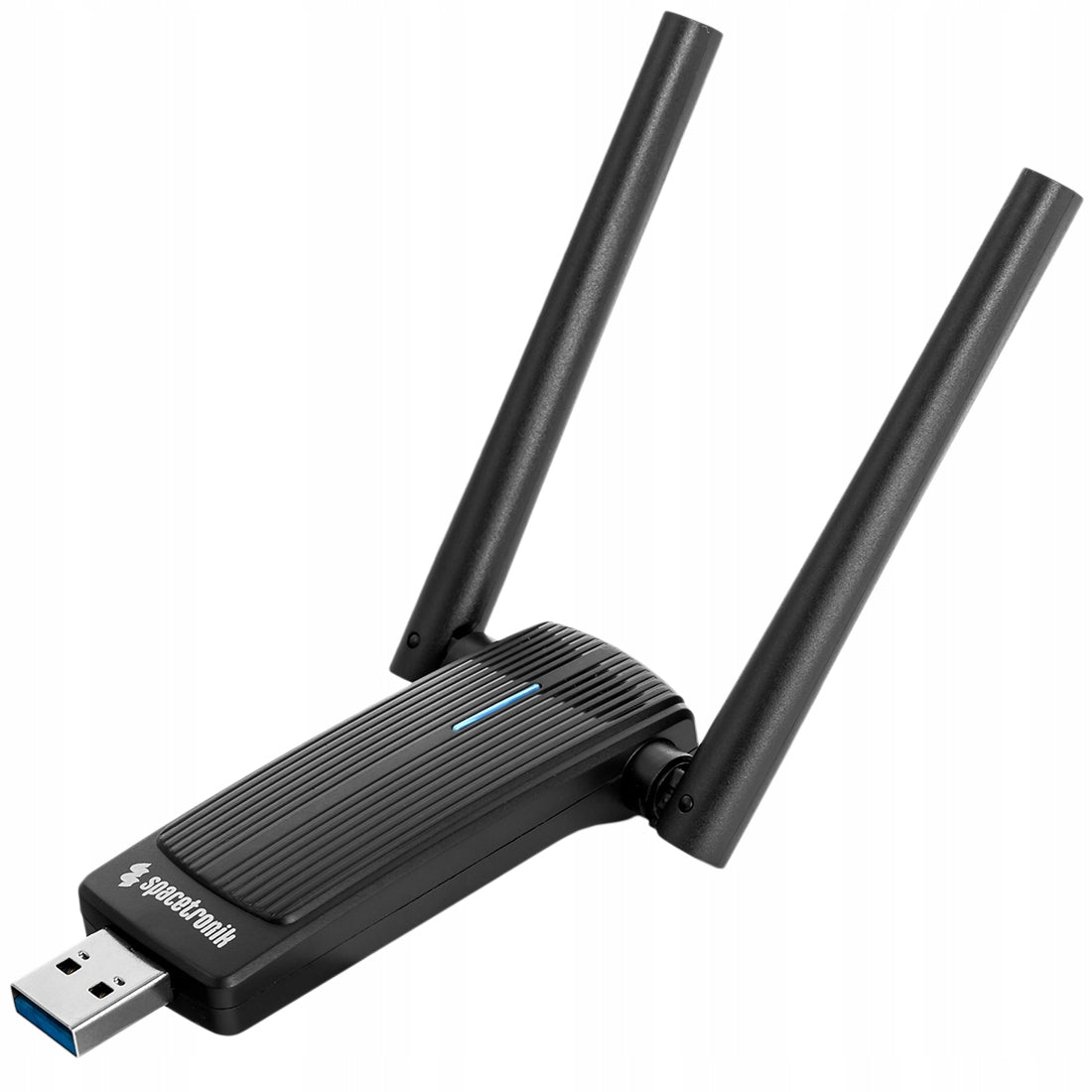Adapter Network Card Wi-Fi7 WIFi to USB 6500 Mbps 6GHz Spacetronik antenna