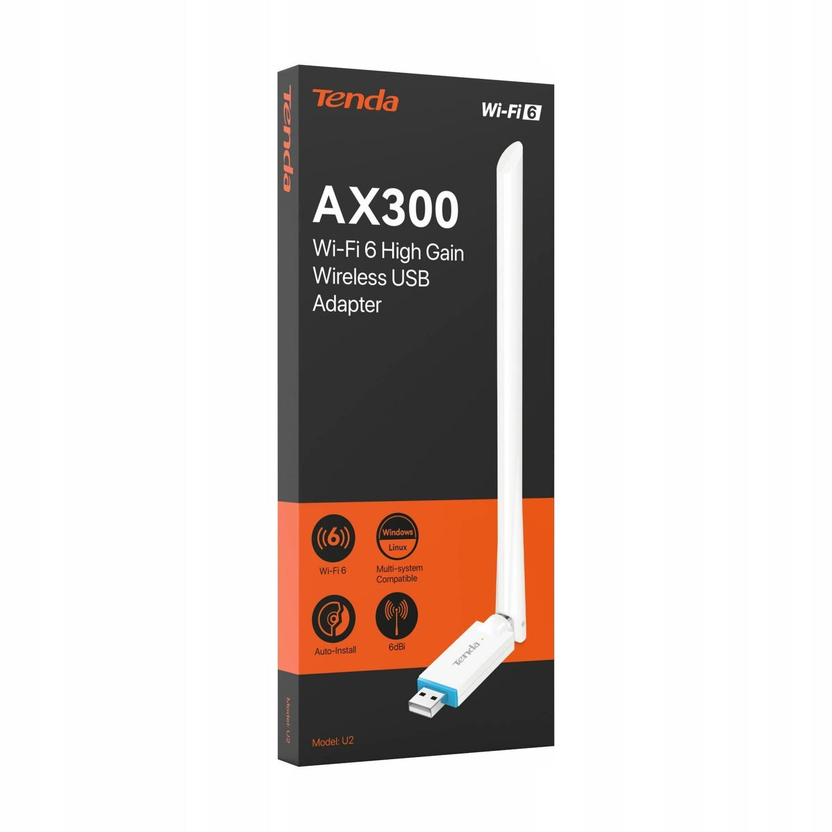 Adapter Receiver Network Card WIFI Internet USB Long Range ANTENNA Tenda