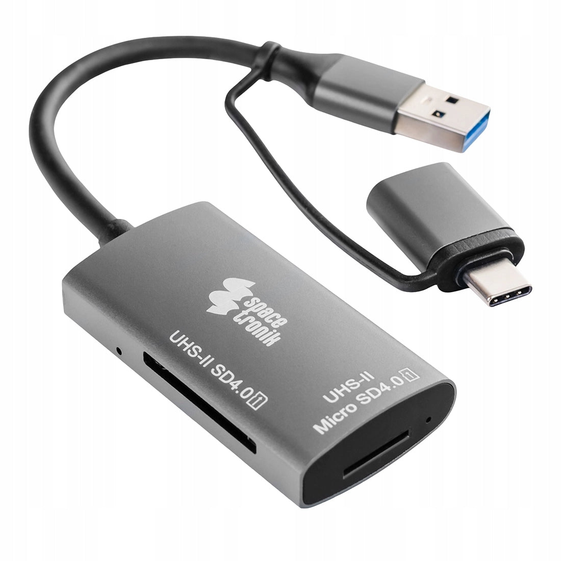 Adapter SD microSD card reader USB-A USB-C Spacetronik Universal EAN (GTIN) 5903031056211