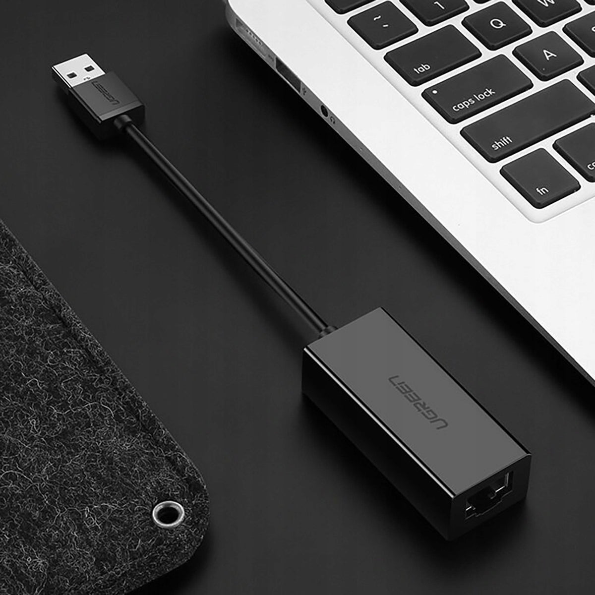 Adapter UGREEN CR110 USB- C- RJ45 100Mb/ s (black) Ugreen Manufacturer code 6941876275359