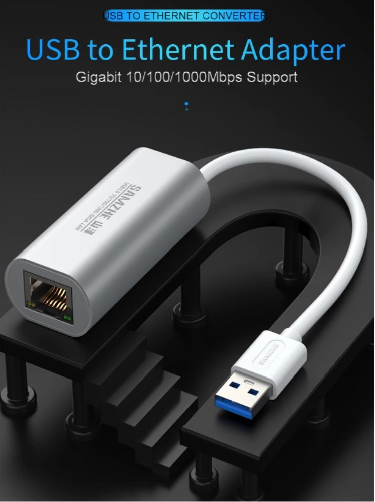 Adapter USB 3.0 to RJ45 Cable Lan Network Card EAN (GTIN) 5902232819212