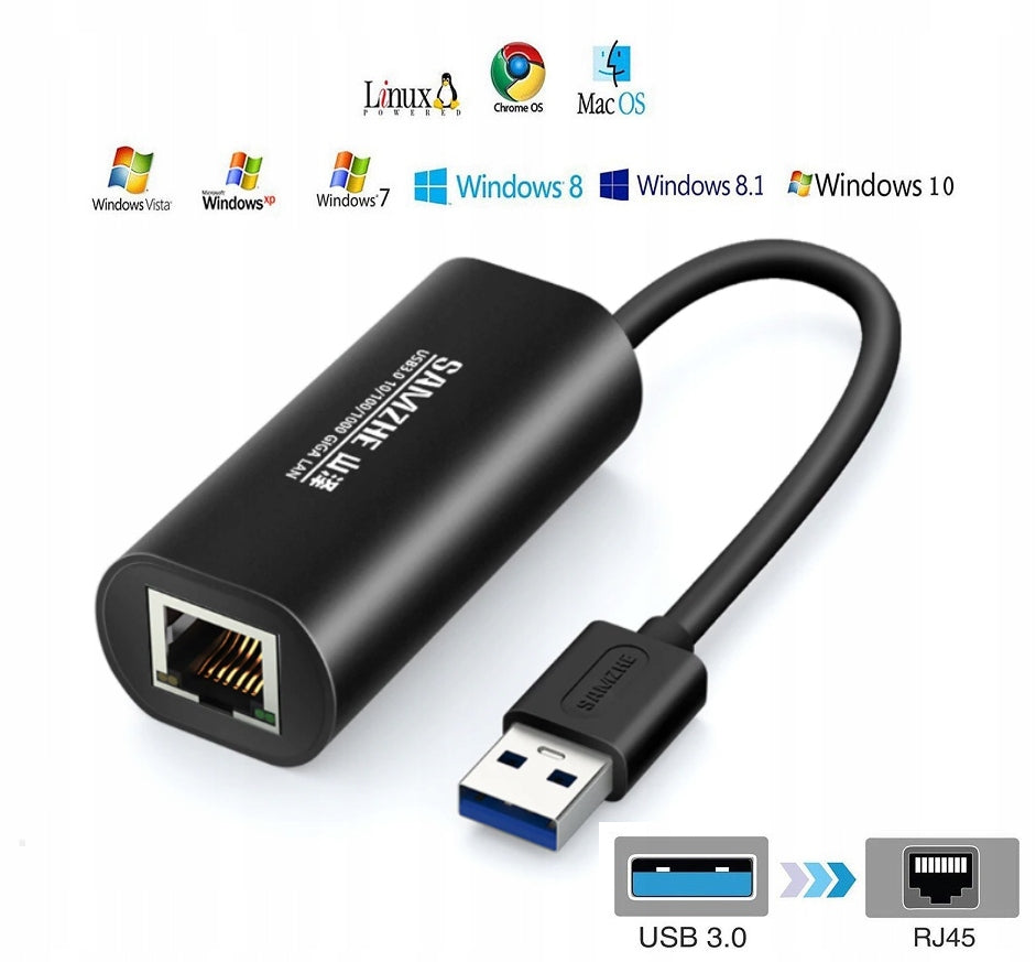 Adapter USB 3.0 to RJ45 Cable Lan Network Card