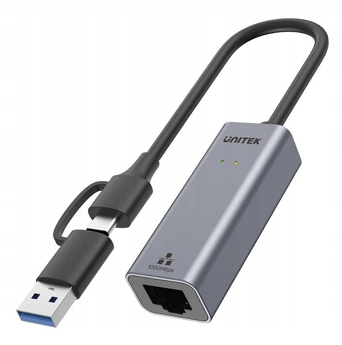 Adapter USB-A/USB-C - RJ-45 UNITEK Y-3465GY01 Manufacturer code Y-3465GY01