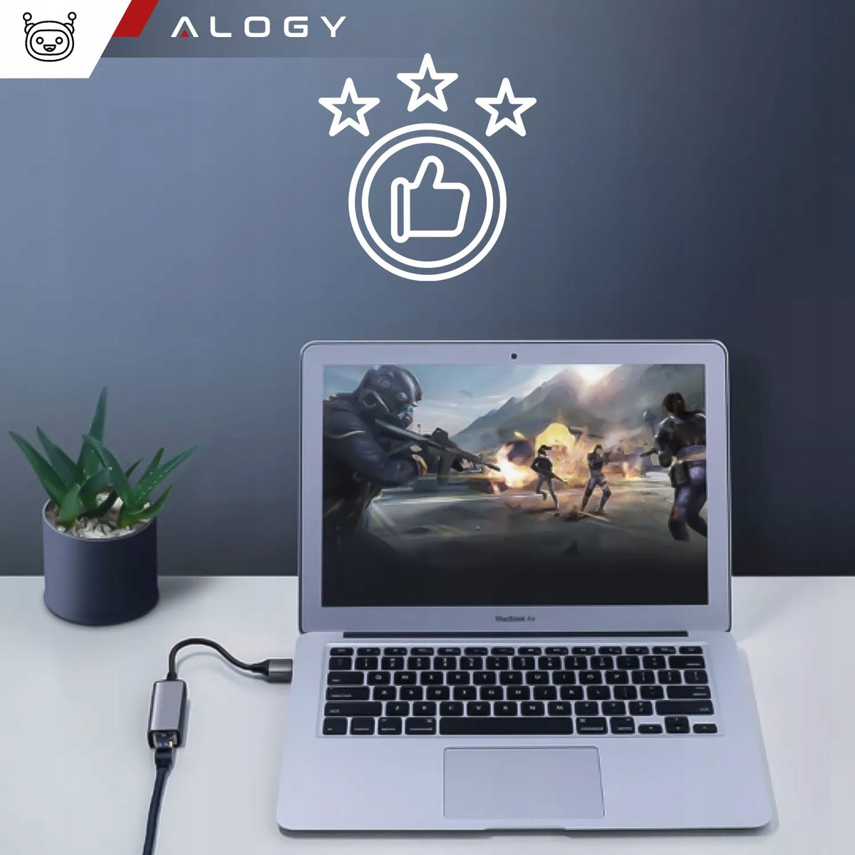 Adapter USB-C 3.0 Ethernet RJ45 Network Card for LAN Laptop Packaging status original