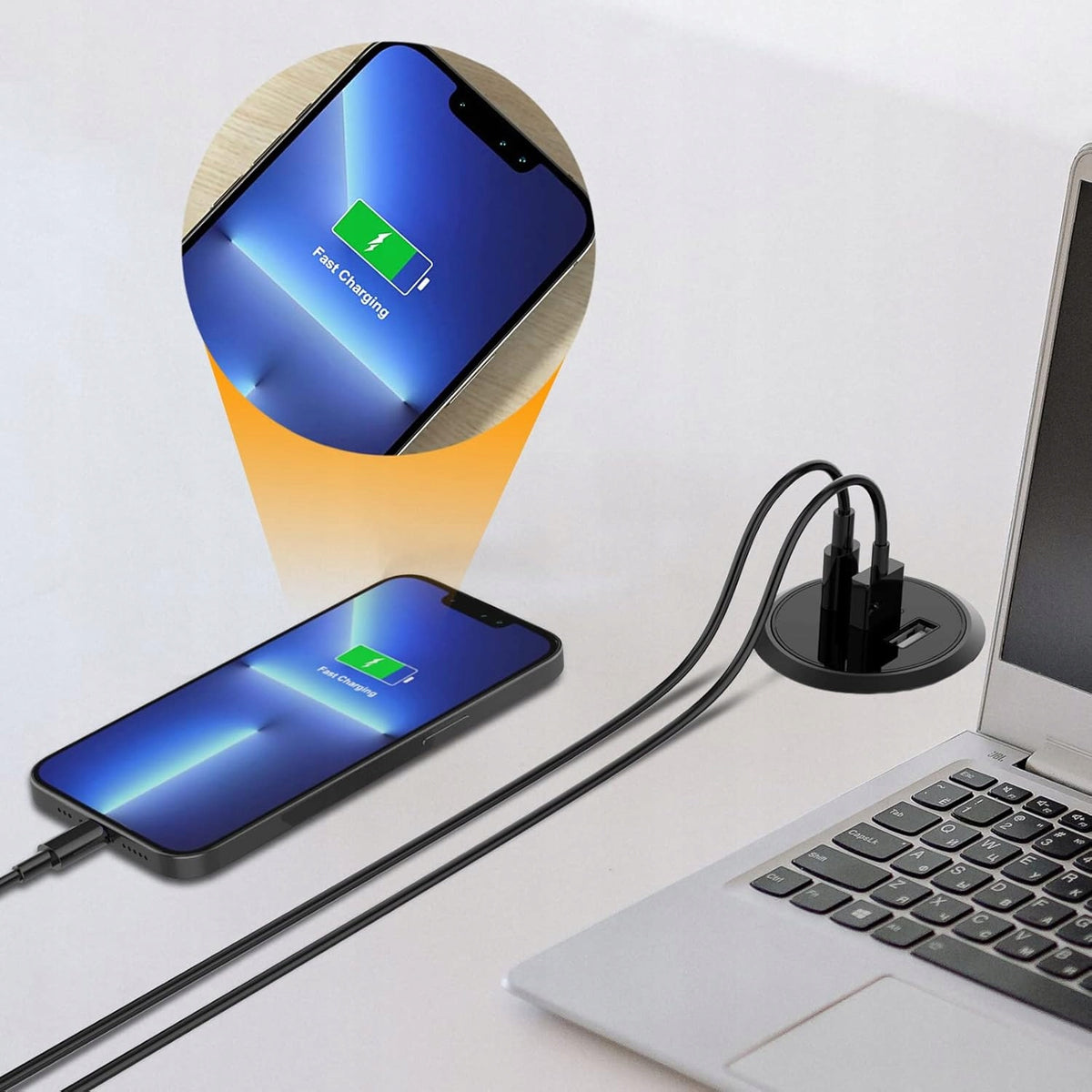 Adapter USB Socket for Built-in 3-Port Charging Station for Multiple Devices Packaging status original