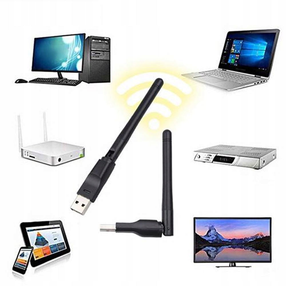 Adapter USB WiFi Nano 2,4 GHz 150 Mbps Interface USB 2.0