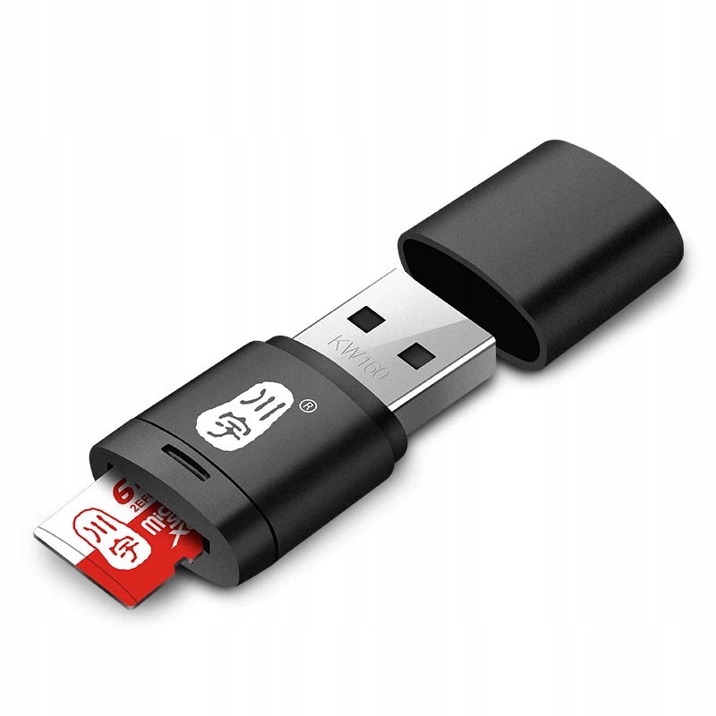 Adapter adapter memory card reader MicroSD USB_A Kawau C286 white Manufacturer no brand