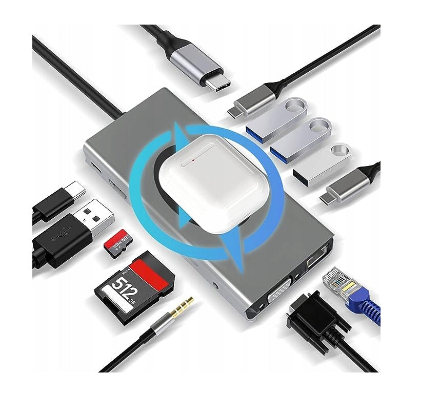 Adapter docking station type C 13IN1 HUB BX13V