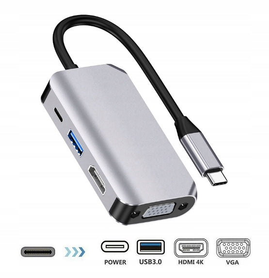 Adapter from USB 3.1 to HDMI/VGA/USB 3.0/USB-C v.2022
