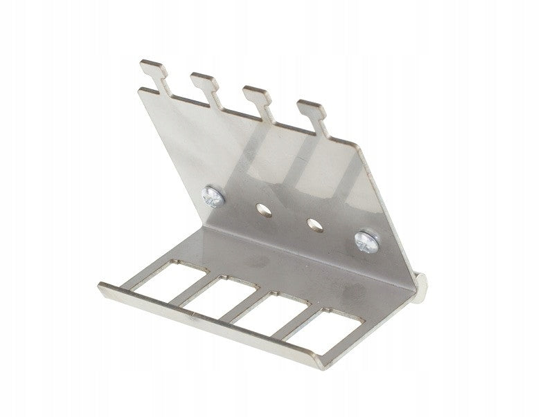 Adapter quadruple holder for 4x keystone for DIN rail cable holder