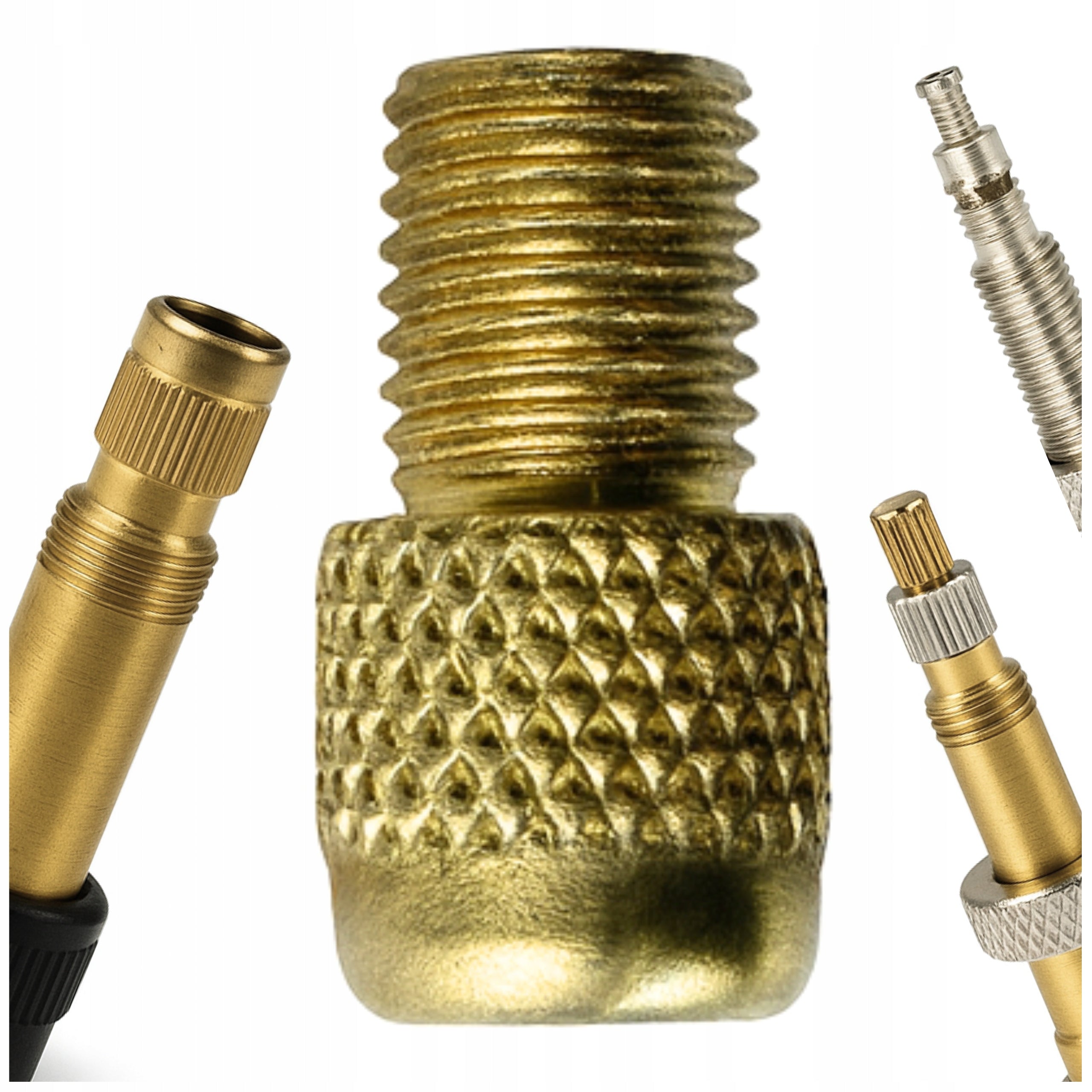 Adapter reduction for bicycle pumps VELOXO from DV/FV to AV with gasket