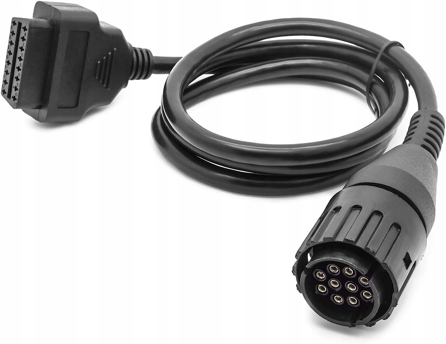 Adapter with OBD2 to BMW 10 pin plug for motorcycles Manufacturer code Adapter z OBD2 wtyk BMW 10 PIN do motocykli