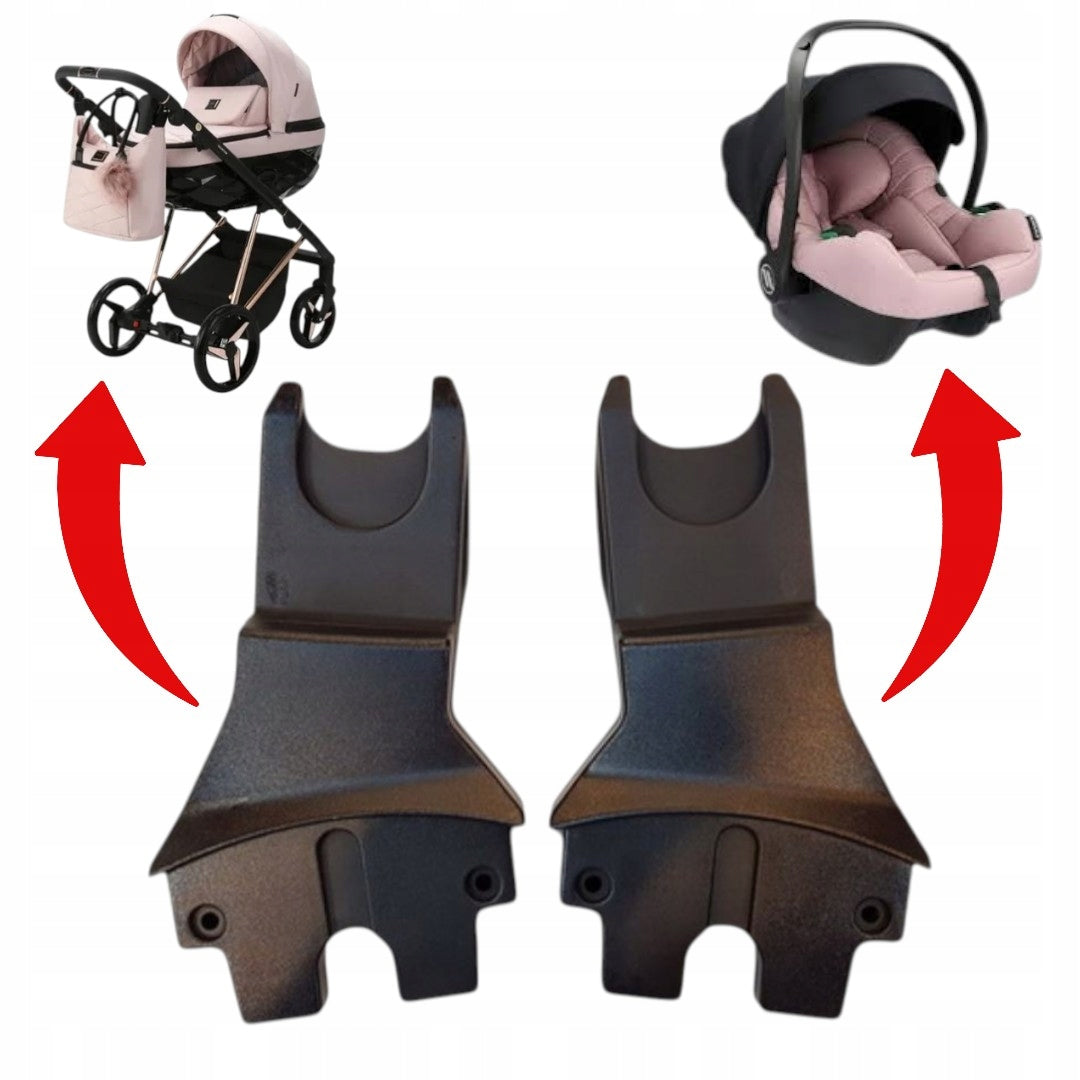 Adapters for stroller ADAME.X and car seat AVIONAUT COSMO | black | set