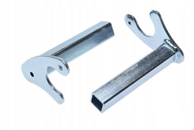 Adapters, forks for motorcycle lifts under rollers