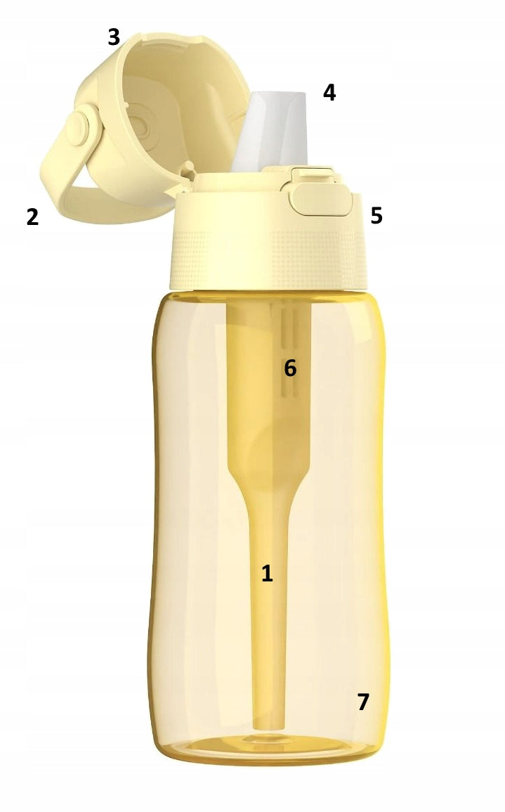 Add & Dafi Solid 0,5 water filter bottle Yellow Butter yellow Brand Dafi
