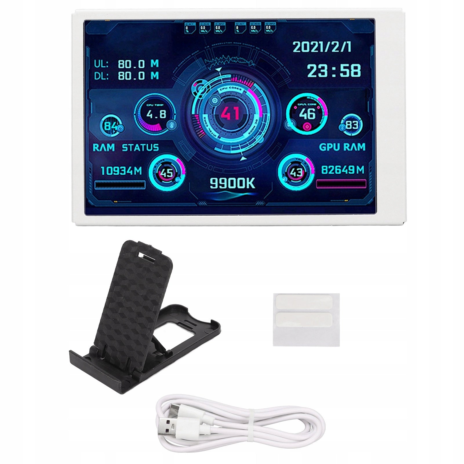 Additional Display Screen 3.5'' IPS USB C Monitor 320x480 CPU AIDA64 Packaging status original