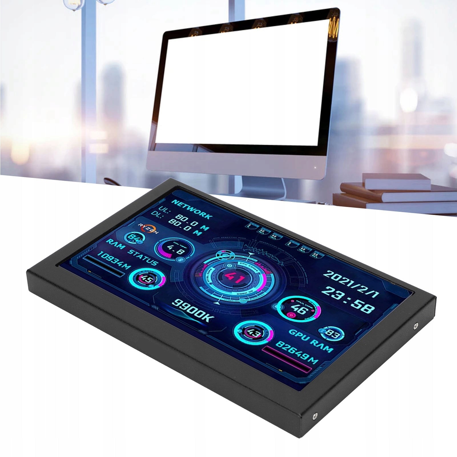Additional Display Screen 5'' IPS USB C LCD Monitor CPU GPU Manufacturer code BRQUX2955