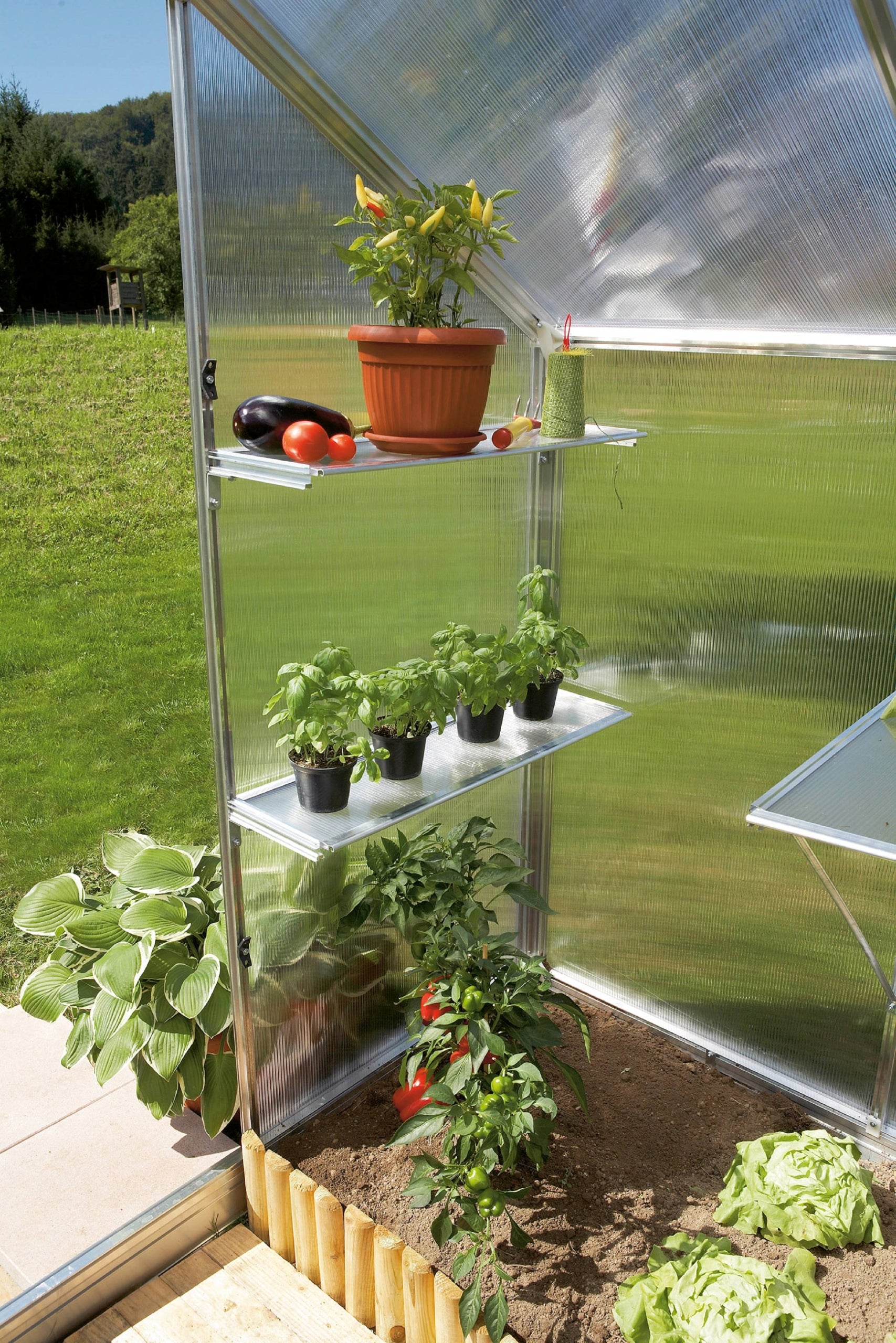 Additional shelf for greenhouse Gutta Width 24 m