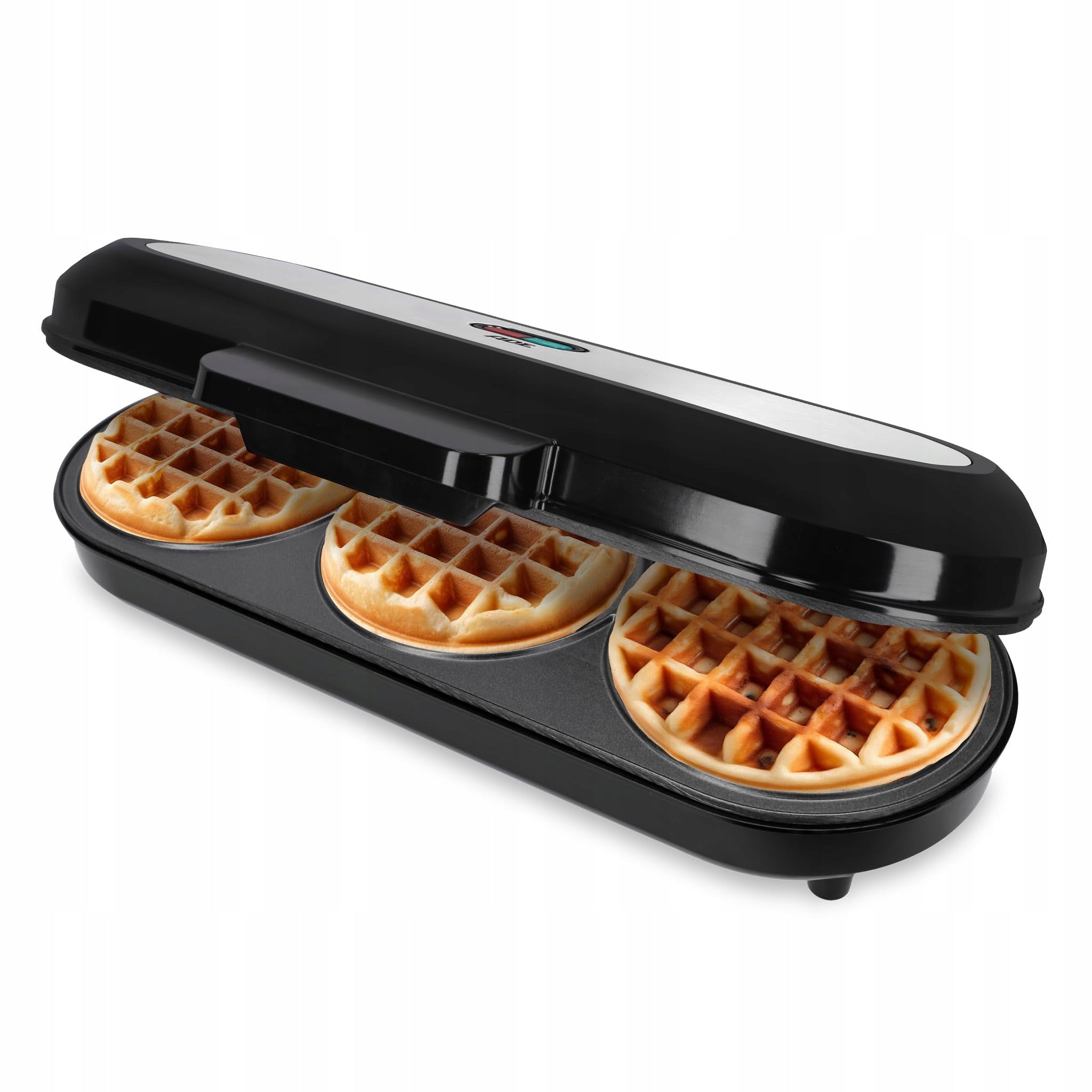 Ade Waffle iron Xxl Belgian waffles for 3 round waffles at the same time