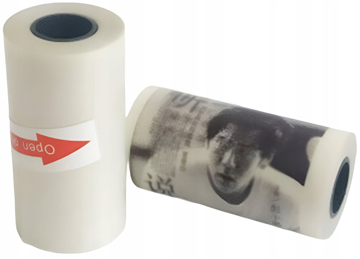 Adhesive Thermal Paper for Thermal Printer Print 3 Rolls Packaging status original