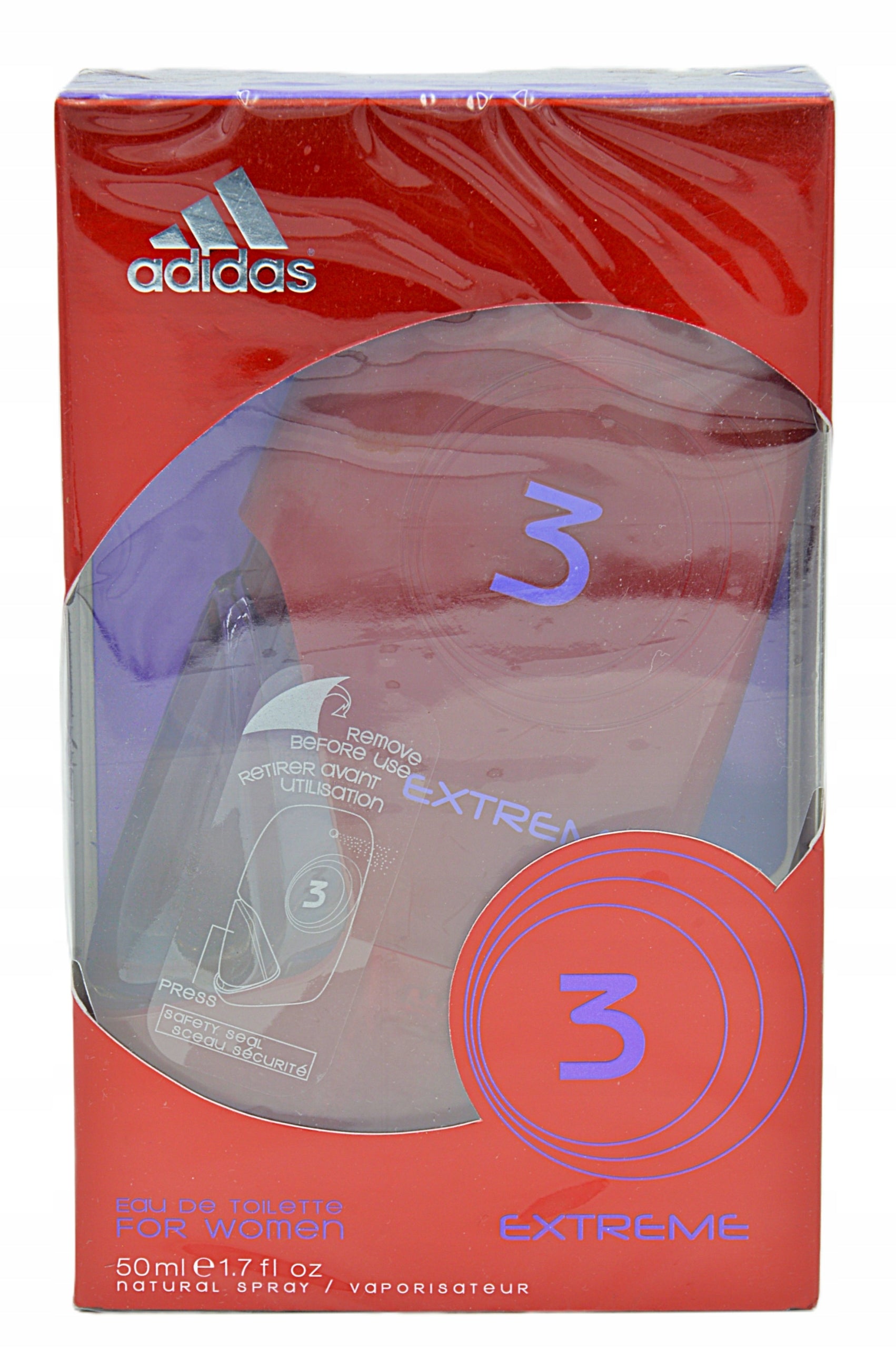 Adidas 3 Extreme For Women 50ml edt Eau De Toilette Unique