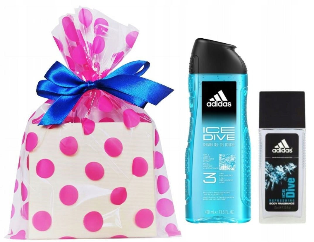 Adidas Ice Dive Men's Deodorant + XXL Shower Gel Gift Set