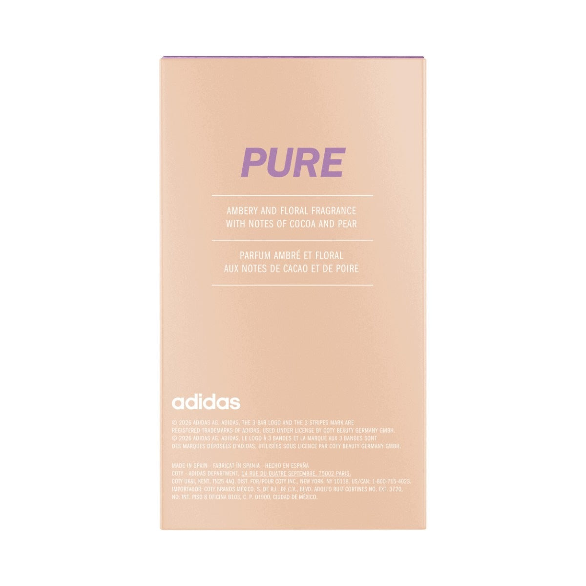 Adidas Pure eau de toilette for women 50ml
