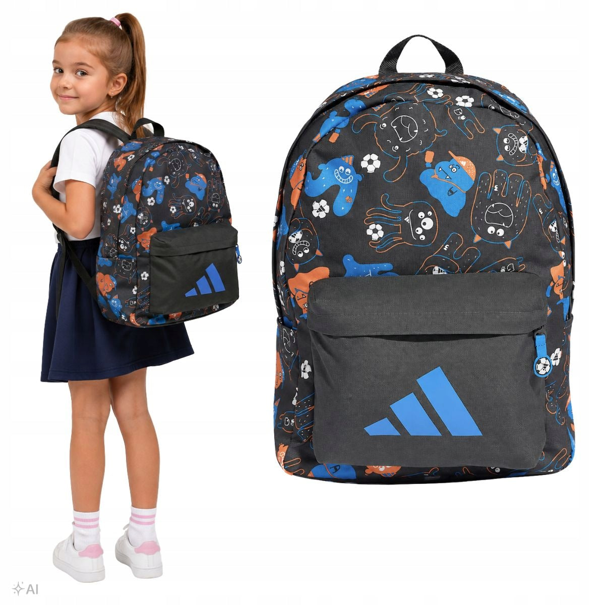 Adidas TIRO School Backpack For School Spacious A4 Boys Girls