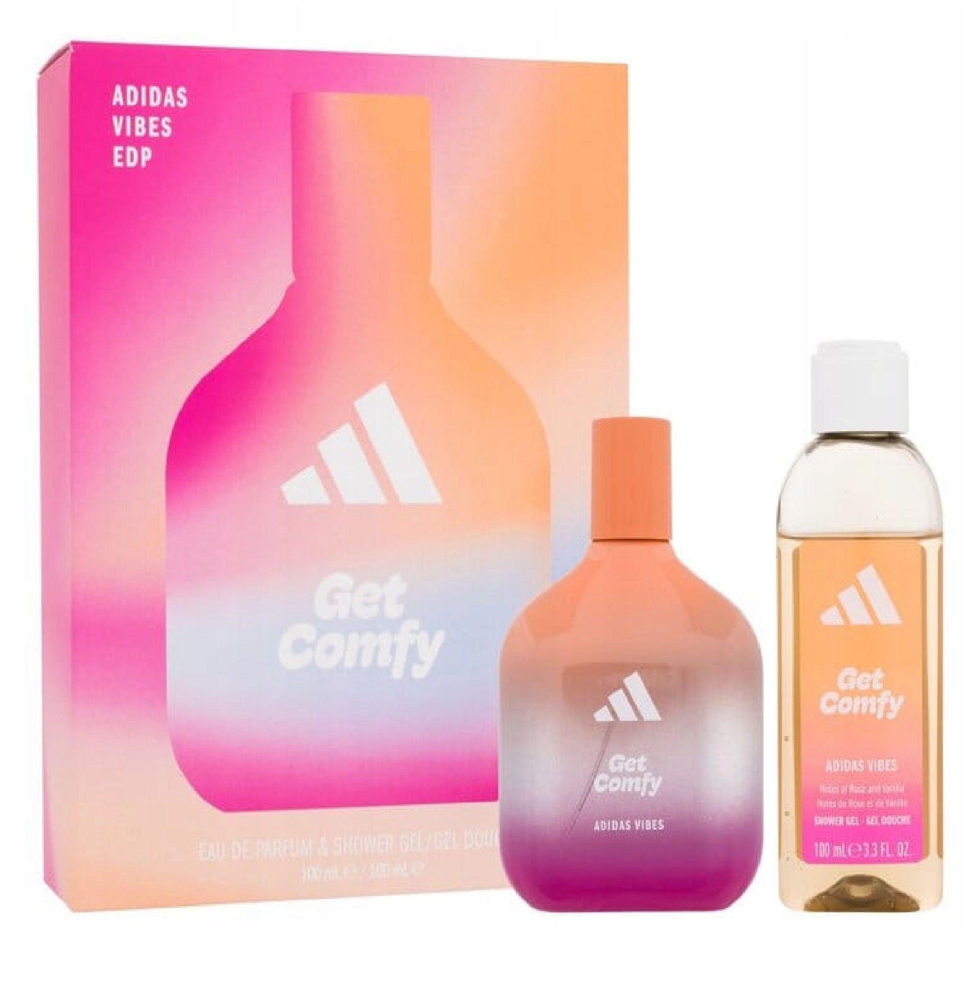 Adidas Vibes Get Comfy EDP 100ml + Gel 100ml For Valentine's Day Gift