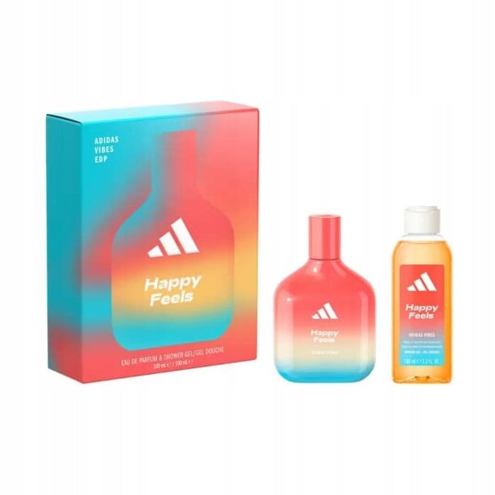 Adidas Vibes Happy Feels darčeková sada, edp 50ml + sprchový gél 100ml Packaging status original