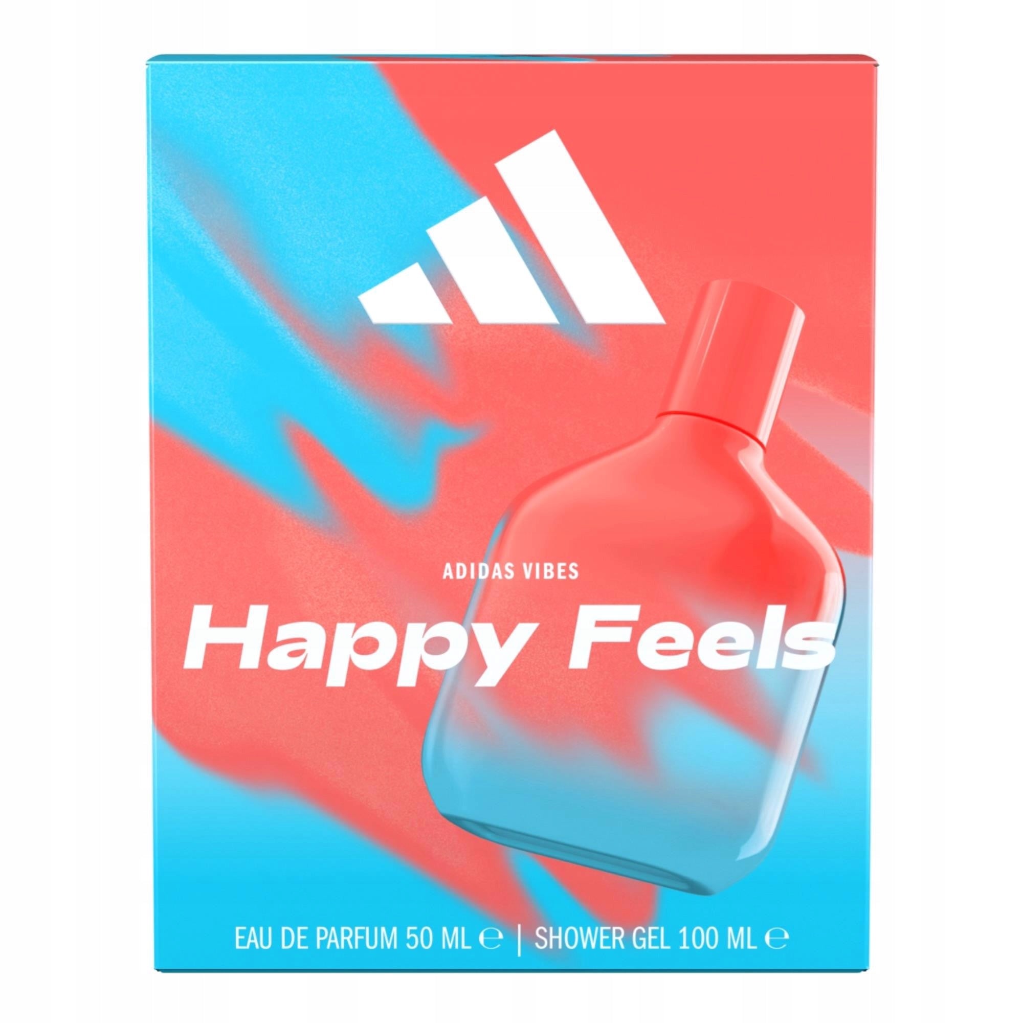 Adidas Vibes Happy Feels darčeková sada, edp 50ml + sprchový gél 100ml