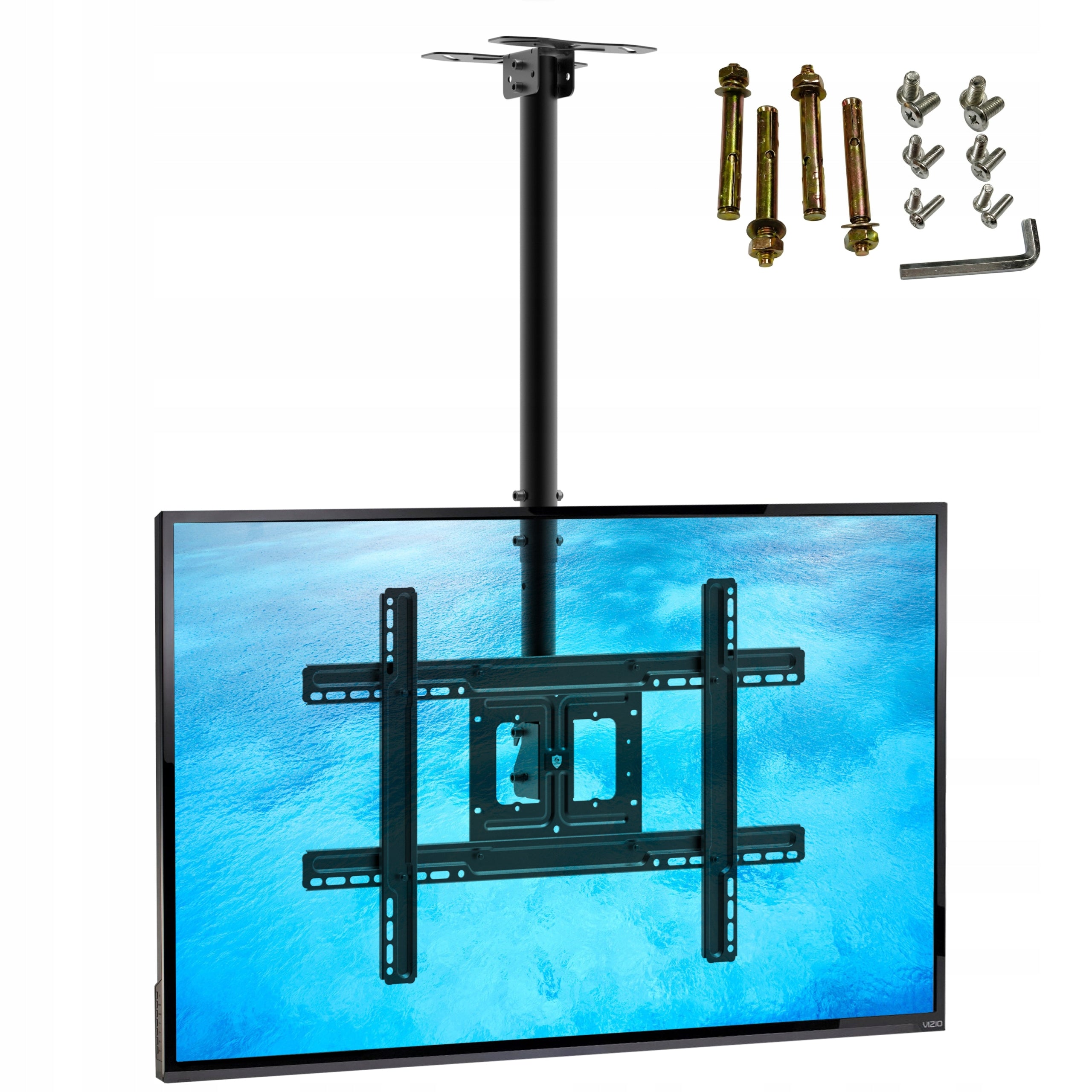 Adjustable Ceiling TV Mount TV Hanger 24"-75" VESA up to 68 kg