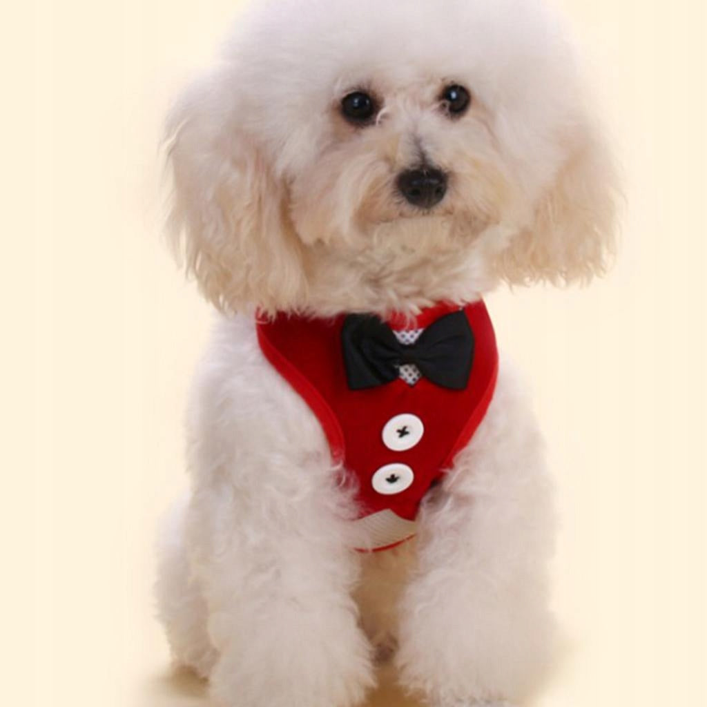Adjustable Dog Harness Traction Rope Dog Vest Clothes Red Brand no brand