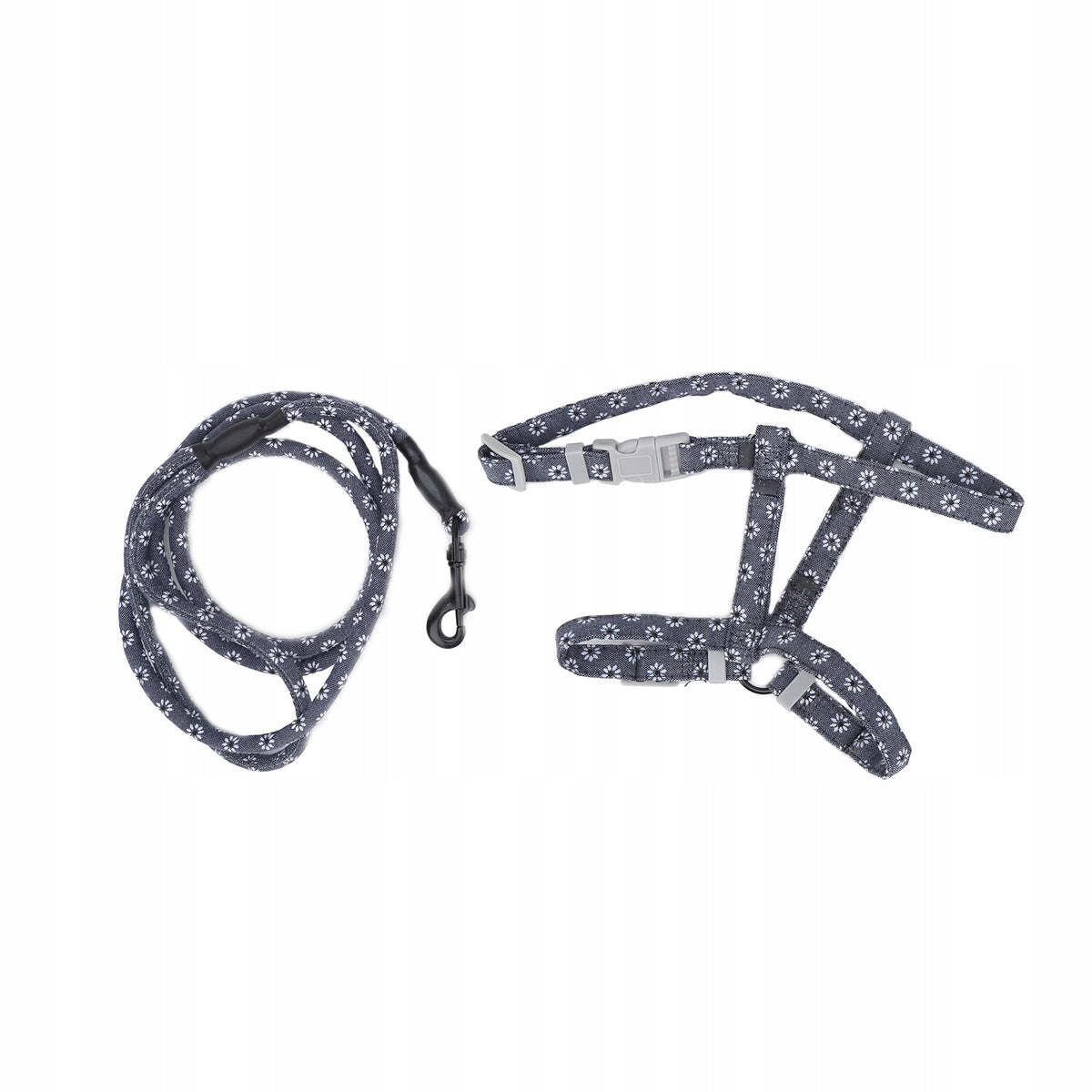 Adjustable Japanese Style Cat Harness Leash Set Traction in FE