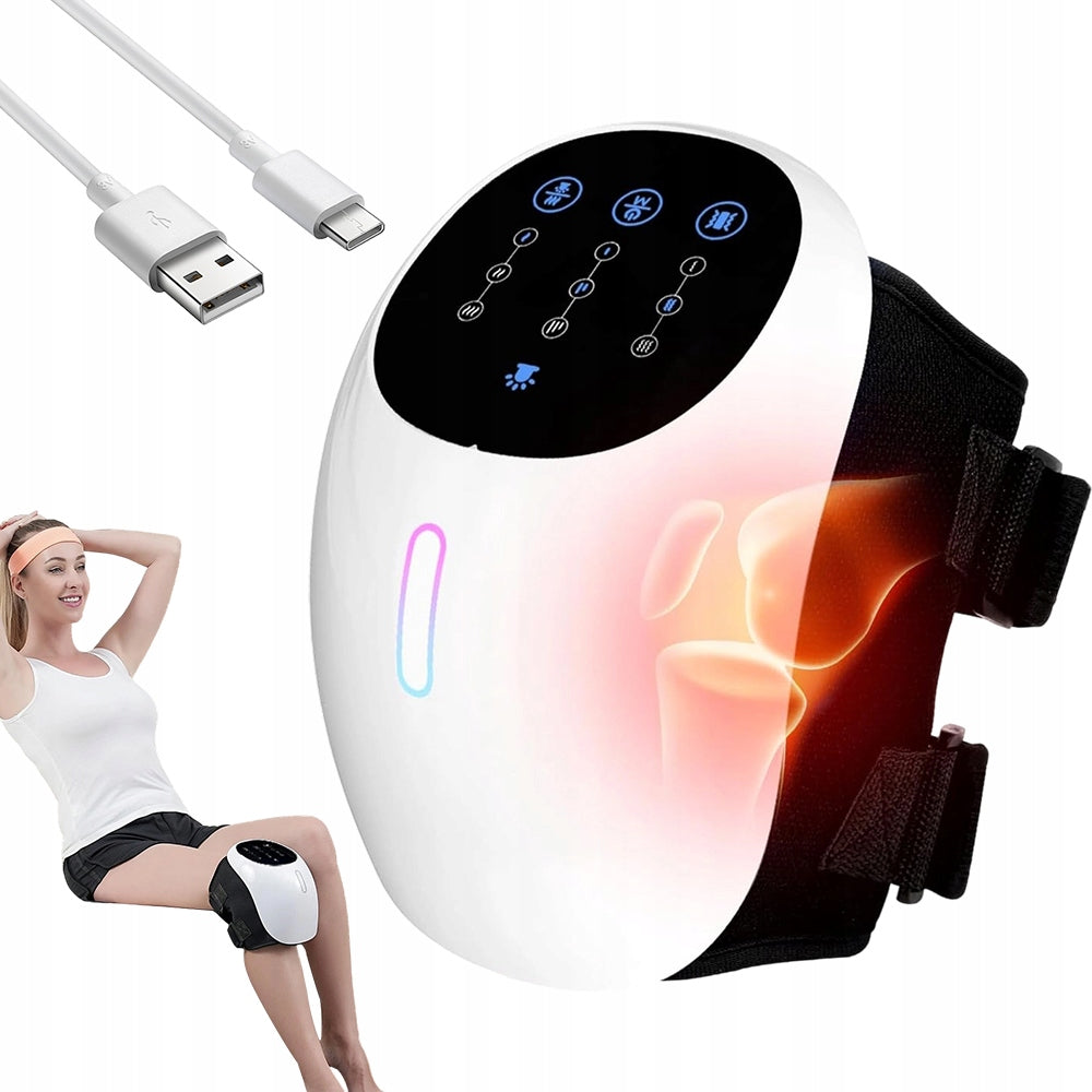 Adjustable Knee Massager with 3 MASSAGE MODES INSTANT HEATING