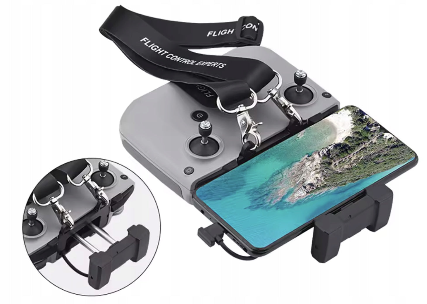 Adjustable Lanyard Holder for DJI RC-N1 N2 N3 DJI Mini 2 3 Remote Controller Manufacturer code Akcesoria Mocowanie Pasek Uchwyt do Pilota