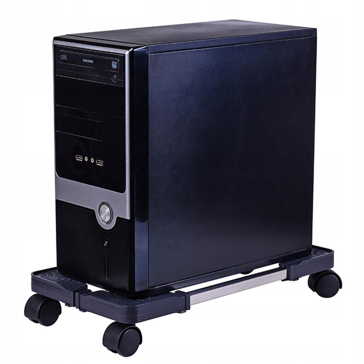 Adjustable Mobile PC Computer Tower Stand Holder Fits Home Office Black Manufacturer code 10579019157