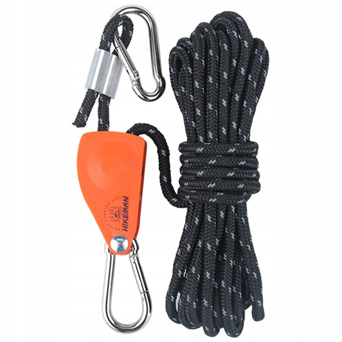 Adjustable Ratchet Pulley, Rope Hanger, Light Pulley 6mm 5m Black Packaging status original